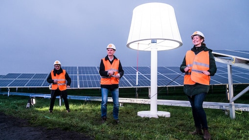 Opening van Shells zonnepark Heerenveen-Zuid, november 2020 (Foto: Shell Nederland)