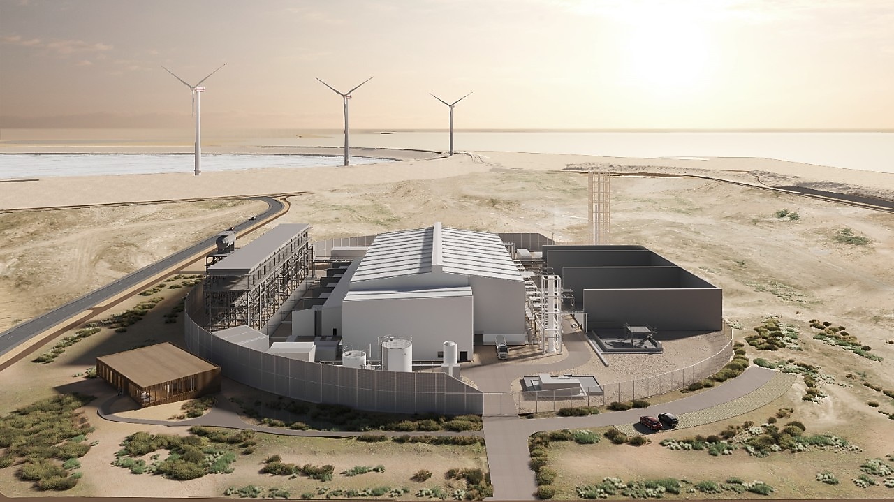 Windpark CrossWind in aanbouw (Beeld: Plotvis)