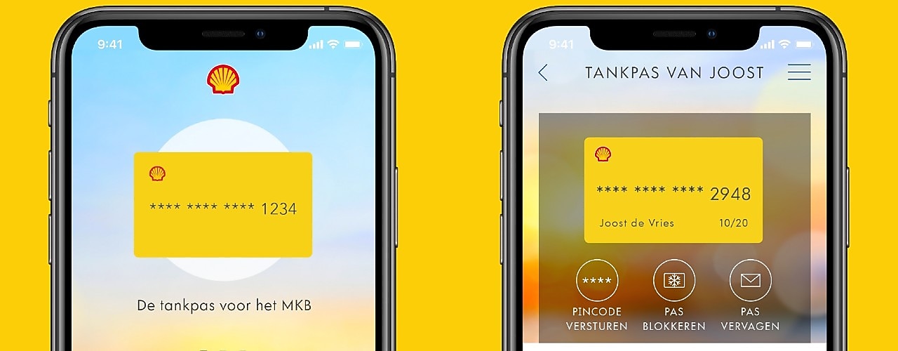 De Shell Fleet App op de mobiel