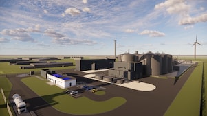 Computerrendering van Shell Biogas Coevorden (Beeld: Enscape)