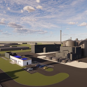 Computerrendering van Shell Biogas Coevorden (Beeld: Enscape)