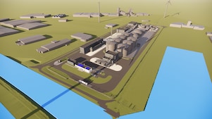 Computerrendering van Shell Biogas Coevorden (Beeld: Enscape)