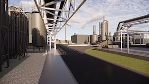 Computerrendering van Shell Biogas Coevorden (Beeld: Enscape)