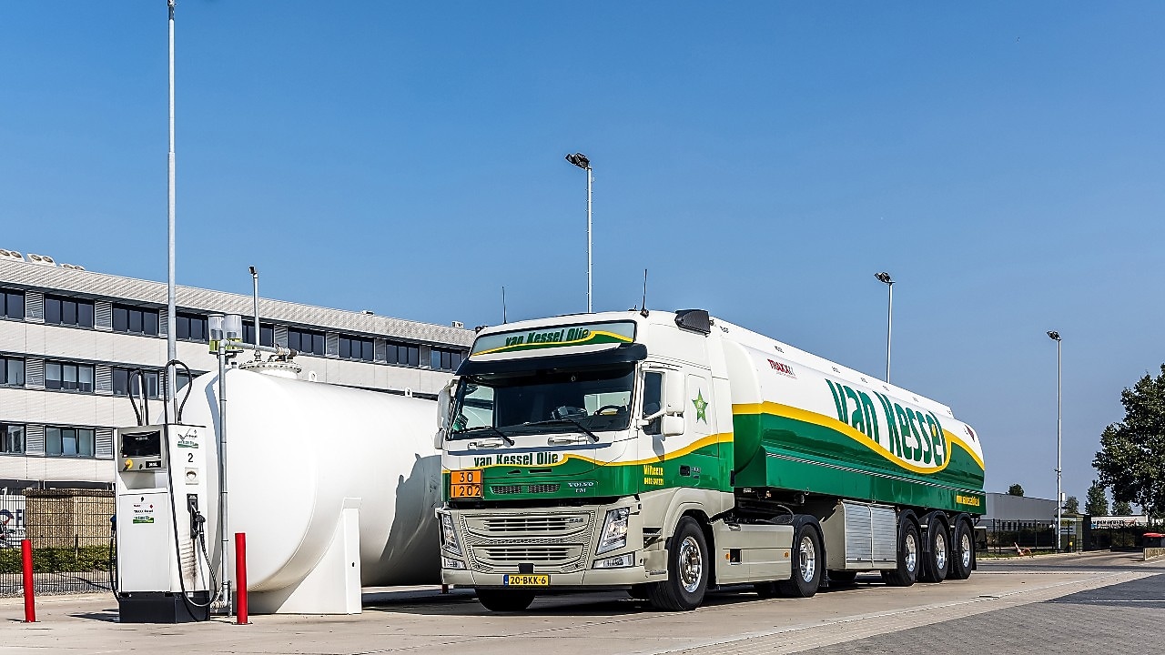 Een Van Kessel-tankwagen in Milheeze (Foto: Van Kessel)