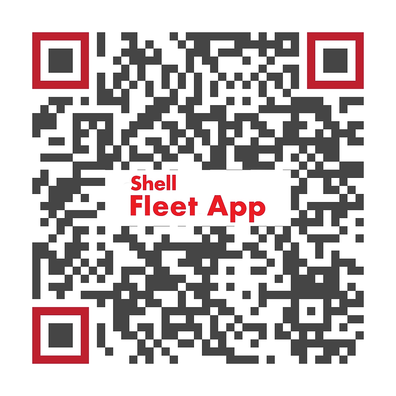 QR-code om de Shell Fleet App te downloadn
