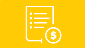 Document met een muntstukpictogram