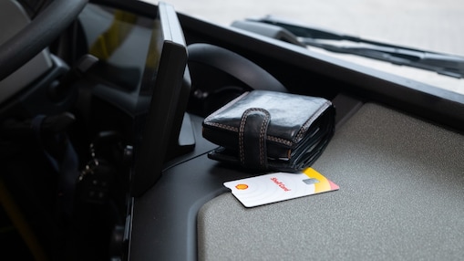 Shell Card in de buscabine