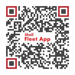 Scan de QR-code en download direct de Shell Fleet App