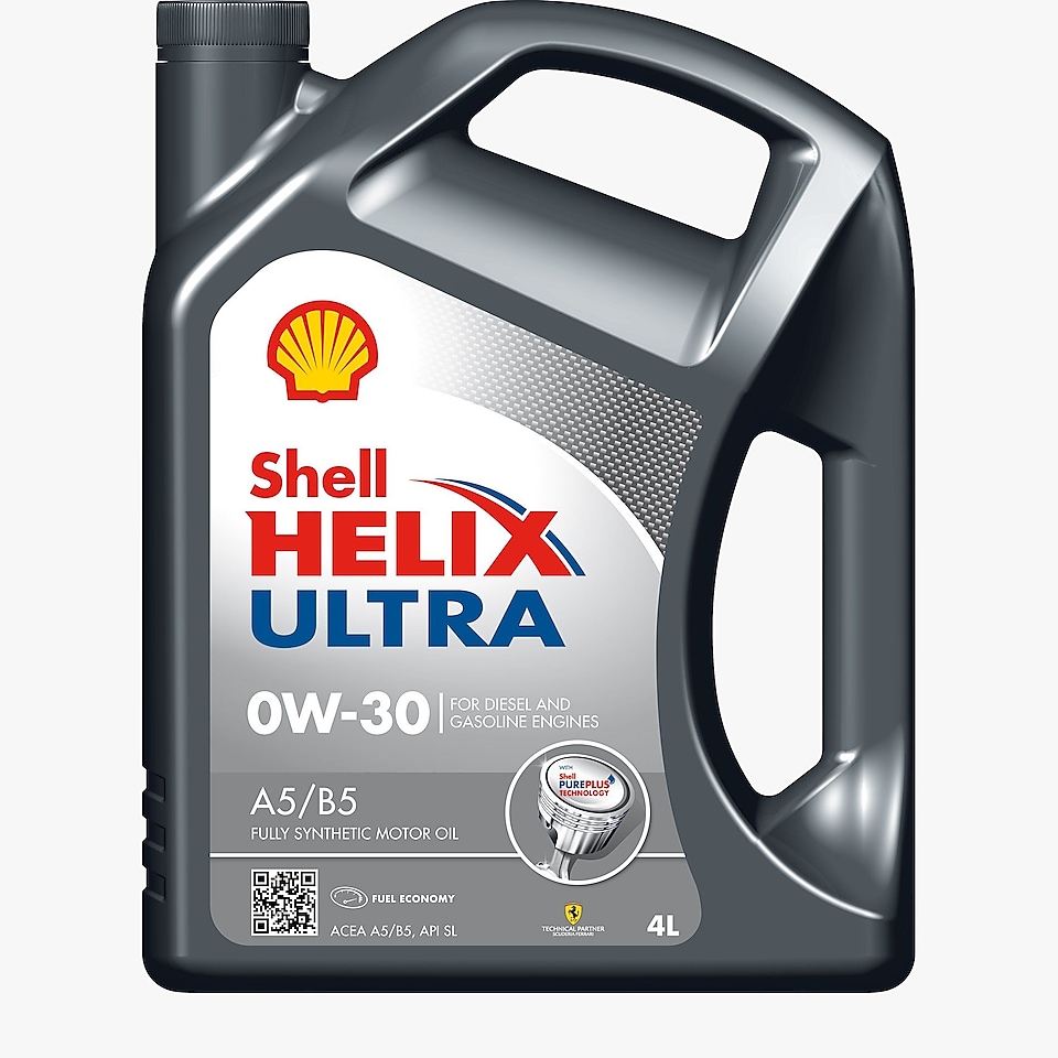 Packshot of Shell Helix Ultra A5 B5 0W-30