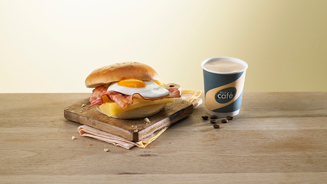 Ontbijten bij Shell