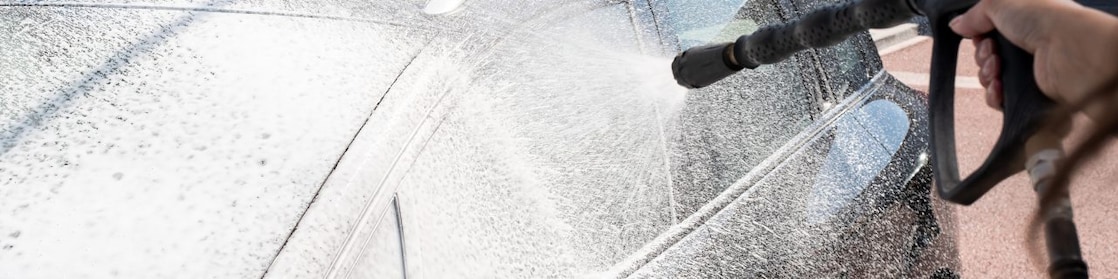 Auto wassen in Shell Wasbox