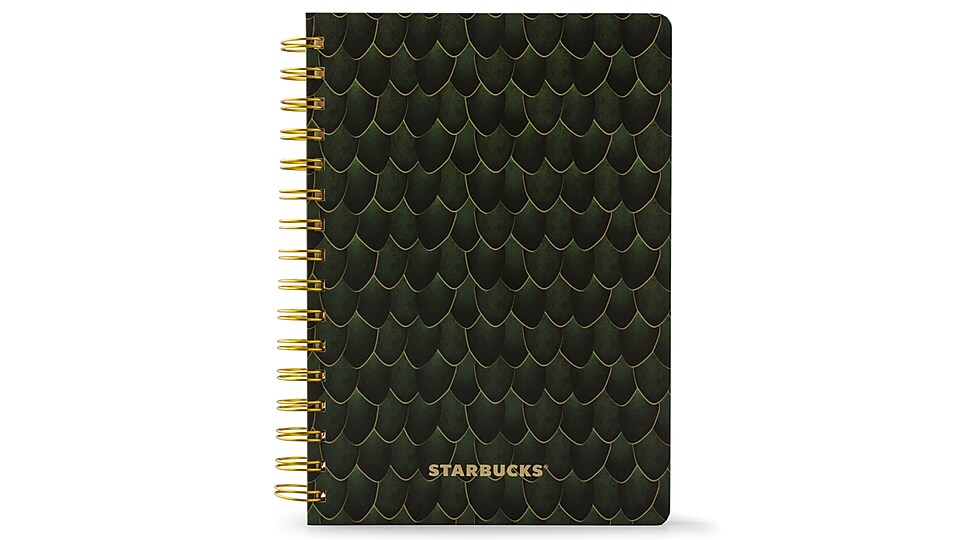 Notebook Feathered Green